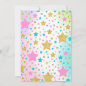 プリンセスアンドドラゴン誕生日招待状兄弟姉妹 招待状 (裏面)