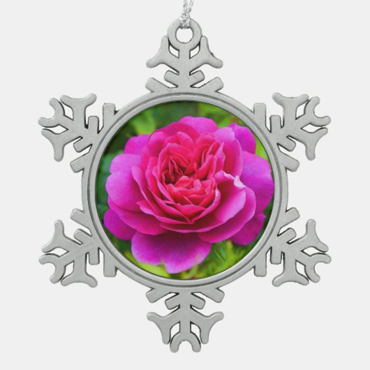 プリンセスアンバラ#1 スノーフレークピューターオーナメント (正面)