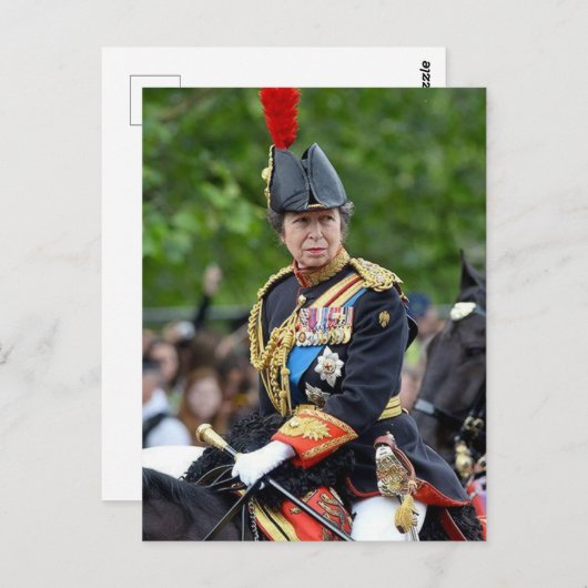 プリンセスアン金ゴールドスティックスインウェイティングアットコロネーション ポストカード (正面/裏面)