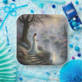 プリンセスインキャッスルガーデン ペーパープレート (パーティー)