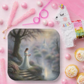 プリンセスインキャッスルガーデン ペーパープレート (パーティー)