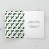 プリンセスインダークグリーンドレス誕生日キンセアニェラ カード (内部)