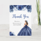 プリンセスインネイビーブルードレスキンセアニェラありがとう サンキューカード (正面)