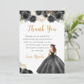 プリンセスインブラックドレスキンセアニェラありがとう サンキューカード (スタンド正面)