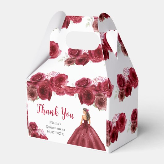 プリンセスインレッドドレスキンセアニェラサンキューユー フェイバーボックス (裏面サイド)