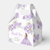 プリンセスイン紫ドレスSweet sixteenありがとう フェイバーボックス (正面サイド)