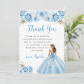 プリンセスイン青いドレスキンセアニェラありがとう サンキューカード (スタンド正面)