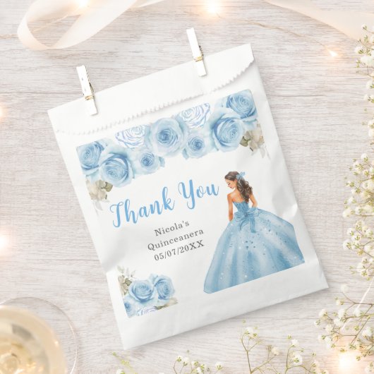 プリンセスイン青いドレスキンセアニェラありがとう フェイバーバッグ (クリップ留めされた状態)