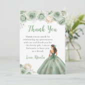 プリンセスインSage Greenキンセアニェラありがとう サンキューカード (スタンド正面)