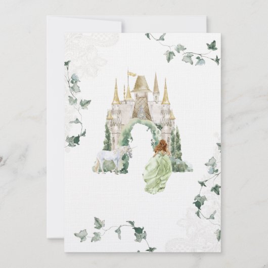 プリンセスエレガントおとぎ話 |キンチェニェラ15日 招待状 (裏面)