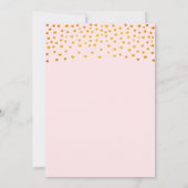 プリンセスエレガントクラウンスウィート16オンピンク 招待状 (裏面)