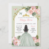 プリンセスエレガントセージグリーンダスティバラキンセアニラ 招待状 (正面)