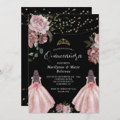 プリンセスエレガントフローラツインズキンセアニラ 招待状 (正面/裏面)