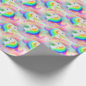 プリンセスオブザフォレストユニコーンレインボースターバスト ラッピングペーパー (角)