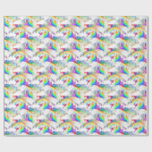 プリンセスオブザフォレストレインボースターバストユニコーン ラッピングペーパー (フラット)