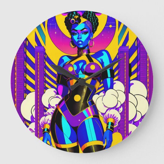 プリンセスオンProwl - Ken Gage Art ラージ壁時計 (正面)