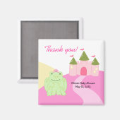プリンセスカエル城ベビーシャワーの好意マグネット マグネット (正面/裏面)