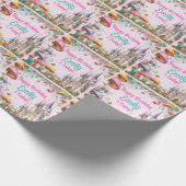 プリンセスカスタムフェアリーガール誕生日フェアリーコア ラッピングペーパー (角)