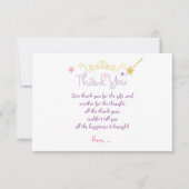 プリンセスカスタム誕生日パーティーサンキューカード サンキューカード (正面)