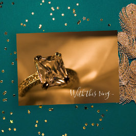 プリンセスカットダイヤモンド婚約リングや輪結婚ズ 招待状