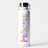 プリンセスカラフル文字 ウォーターボトル (背面)