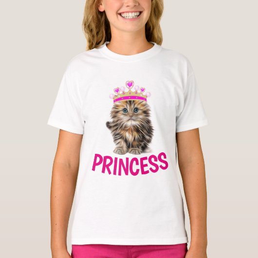 プリンセスガールズキャットTシャツ Tシャツ (正面)