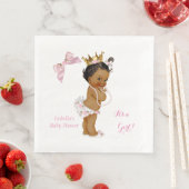 プリンセスガールベイビーシャワーピンク金ゴールド王冠エスニック (インサイチュ)