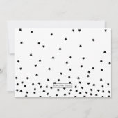 プリンセスガールベビー誕生発表写真カード 案内状 (裏面)