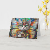 プリンセスキティ猫の蝶の羽の旅団 カード (黄色い花)