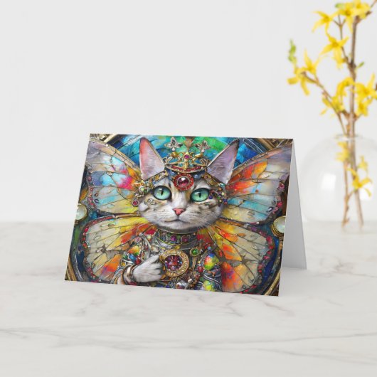 プリンセスキティ猫の蝶の羽の旅団 カード (黄色い花)