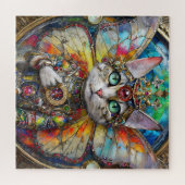 プリンセスキティ猫の蝶の羽の旅団 ジグソーパズル (横)