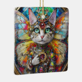 プリンセスキティ猫の蝶の羽の旅団 セラミックオーナメント (右)