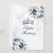 プリンセスキニエレガントンセアネラ海軍フローラシルバー 招待状 (裏面)