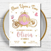 プリンセスキャッスルガールバースデーパーティー、プリンセスバット 招待状