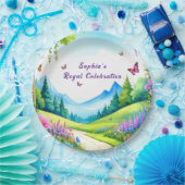 プリンセスキャッスルバースデーパーティー紙プレート ペーパープレート (パーティー)