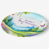 プリンセスキャッスルバースデーパーティー紙プレート ペーパープレート (アングル)