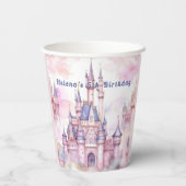 プリンセスキャッスルピンクパープル 紙コップ (裏面)