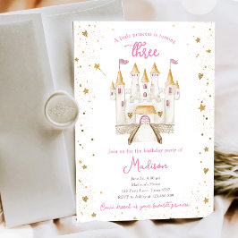 プリンセスキャッスルマジカルガール第3第三誕生日 招待状
