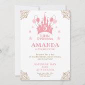 プリンセスキャッスルマジカル誕生日バッシュ 招待状 (正面)