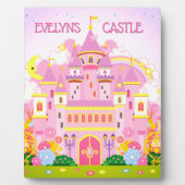 プリンセスキャッスルルームデコールテーブルトッププラーク フォトプラーク (正面)