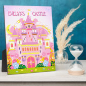 プリンセスキャッスルルームデコールテーブルトッププラーク フォトプラーク (側面)