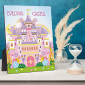 プリンセスキャッスルルームデコールテーブルトッププラーク フォトプラーク (側面)