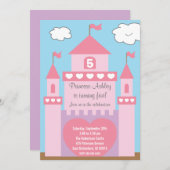 プリンセスキャッスル招待状 招待状 (正面/裏面)