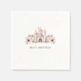 プリンセスキャッスル誕生日ガールズ スタンダードカクテルナプキン