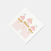 プリンセスキャッスル誕生日ナプキン スタンダードカクテルナプキン (角)