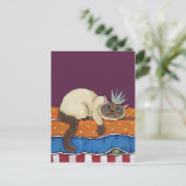 プリンセスキャットとピーアート葉書 ポストカード (スタンド正面)