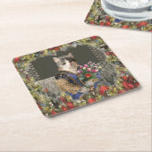 プリンセスキャッ王室のトクリスマス紙コースター スクエアペーパーコースター (アングル)