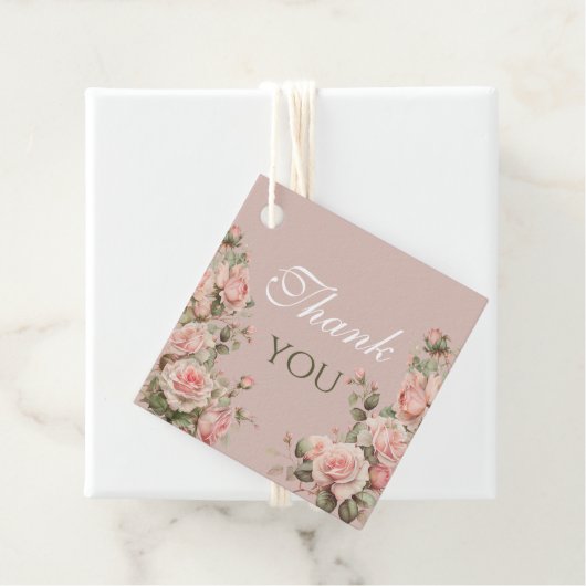 プリンセスキャリッジヴィンテージピンクローズサンキュー フェイバータグ (インサイチュ)