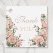 プリンセスキャリッジヴィンテージピンクローズサンキュー フェイバータグ (正面)