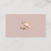 プリンセスキャリッジヴィンテージピンクローズブックスベビー エンクロージャーカード (裏面)